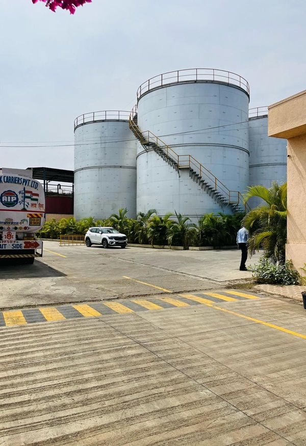 Ethanol storage tank farm at the Zenith plant